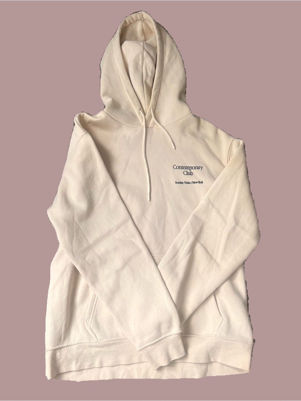 Zara Beige Hoodie with Subtle Cream Tone - Picture 2 of 3